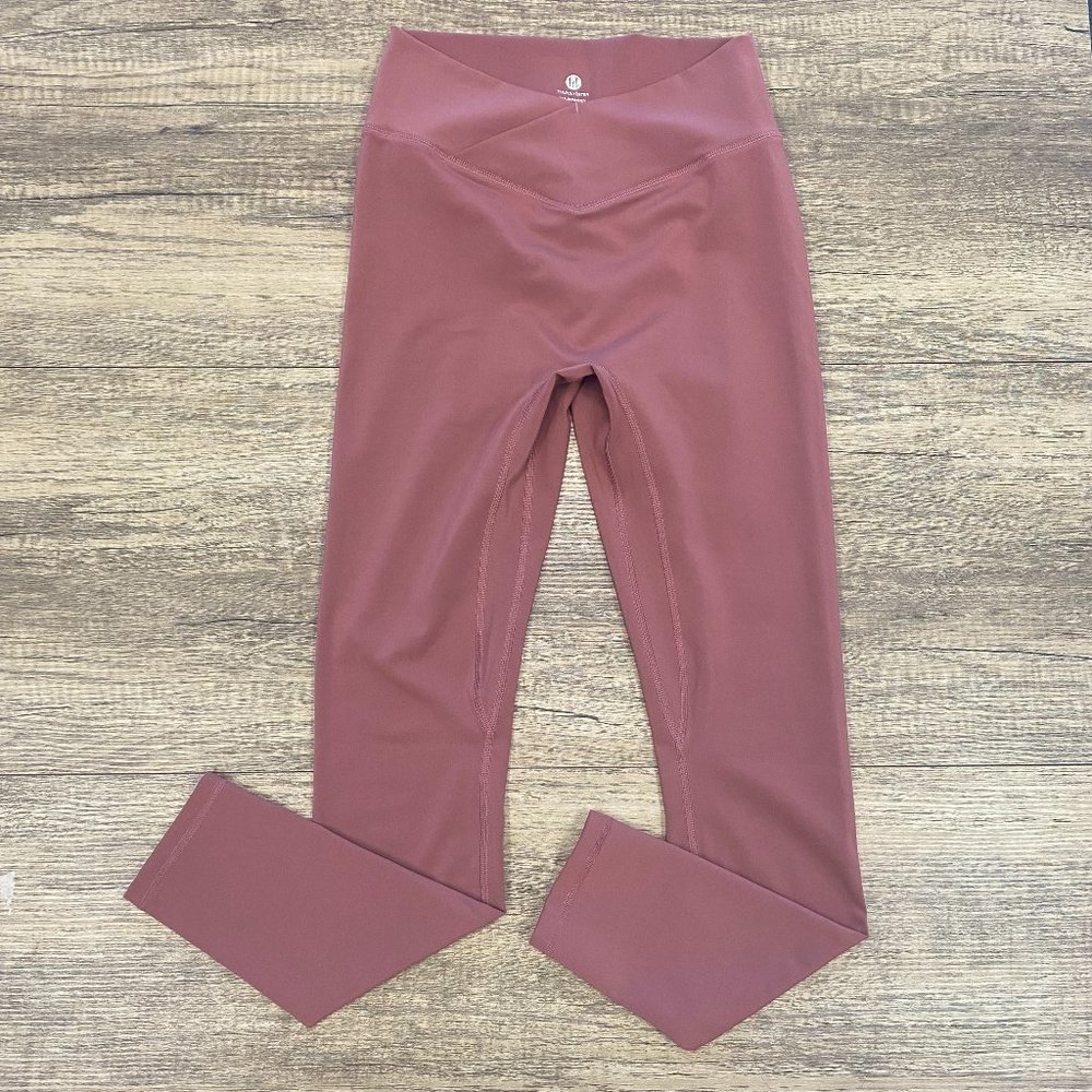 Til You Collapse Mauve/Pink High-Waist Leggings